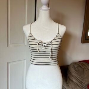 Garage striped tank top